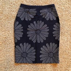 BODEN Straight Pencil Skirt Floral